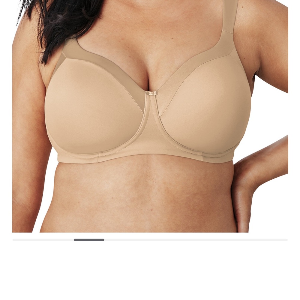 Playtex Secrets Seamless Beige Full Coverage Bra - Sz 38C